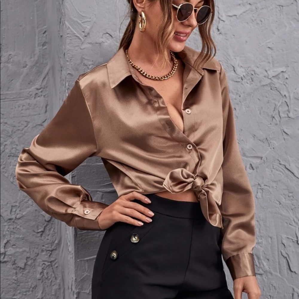 Satin top